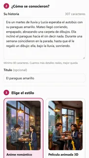 Pantalla: Cuéntanos su historia